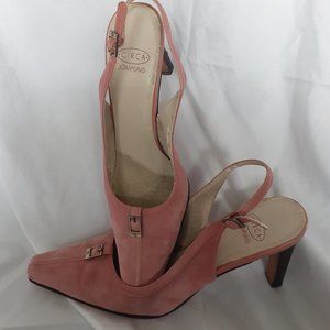 Shoes pink suede size 7